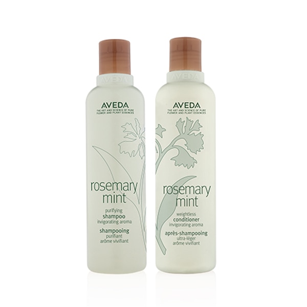 Aveda Rosemary Mint Shampoo & Conditioner duo Cleanse Hair With Invigorating Aromas - 250ml x 2