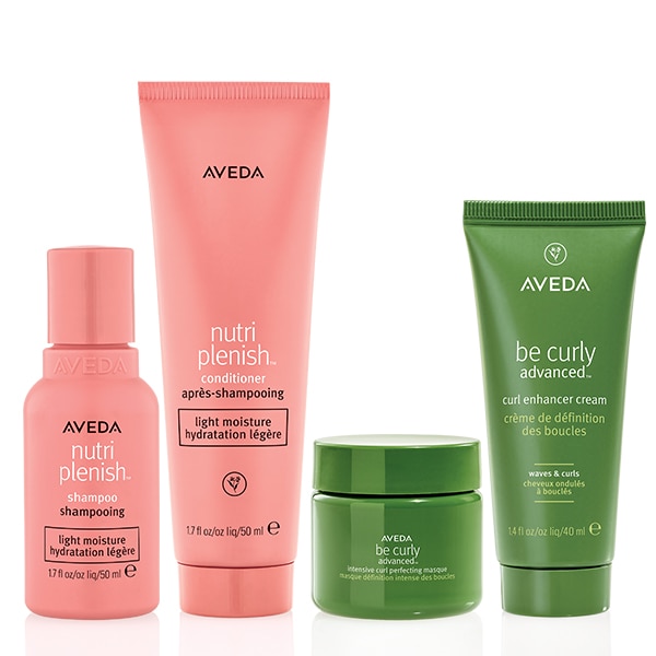 AVEDA the Summer Curls Travel kit Nurture, Enhance and Define Your Curls on the go. - 50ml, 50ml, 25ml, 40ml